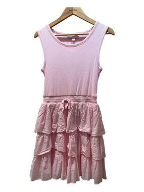 CeCe Soft Pink Sleeveless Tiered Ruffle Dress for Girls